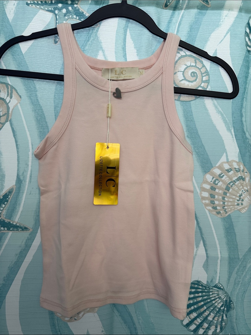Leisure Collection Women's Pink Ribbed Tank Top
